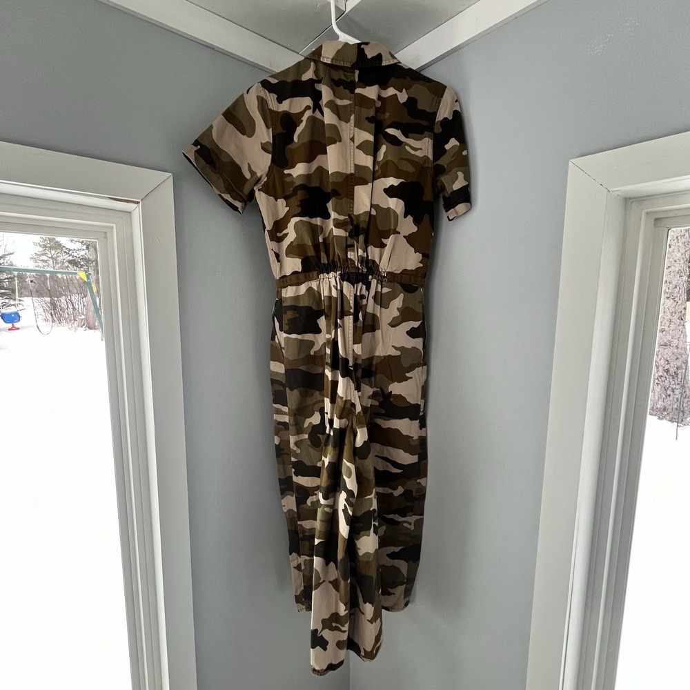 Madewell Wide-Leg‎ Utility Jumpsuit in Cottontail Camo Size 4 - Picture 6 of 9